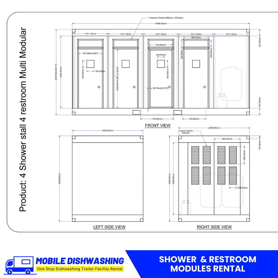 Shower & Restroom Modules Rental