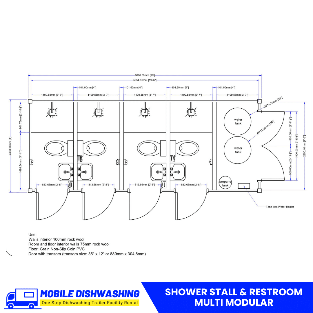 Shower Stall & restroom Multi Modular