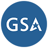 GSA approved Mobile Dishwashing Trailer for Rent logo representing government-compliant portable dishwashing solutions.