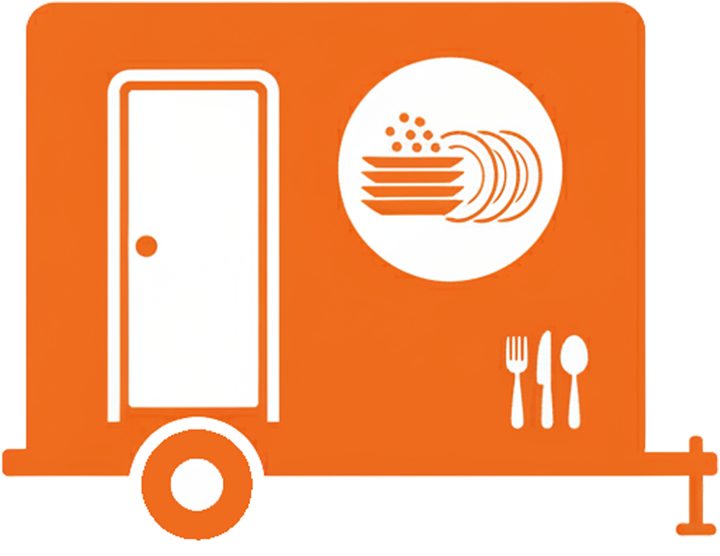 Dishwashing trailer icon