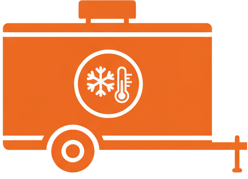 Refrigeration trailer icon