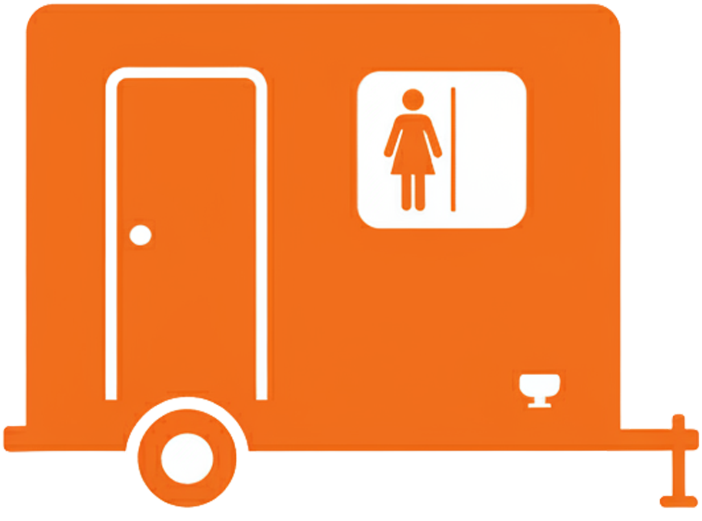 Restroom trailer icon