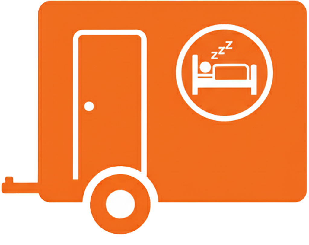 Sleeper trailer icon