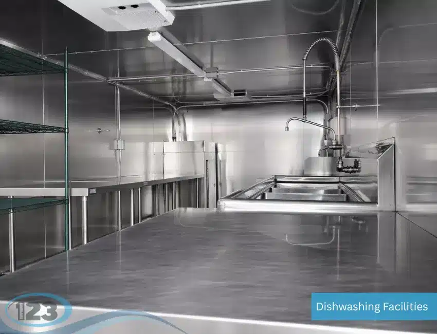 Dishwashing Equipment with Sink and Tables