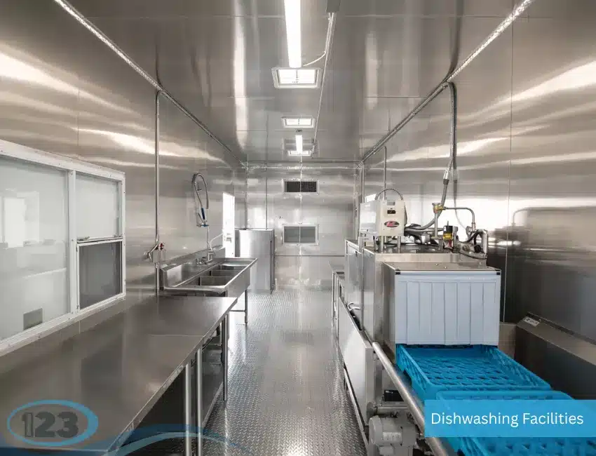 Dishwashing Machine Equipment with Sink and Tables